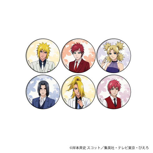 『NARUTO -ナルト- 疾風伝』缶バッジ 09/花ver. BOX (全6種)(描き下ろし)